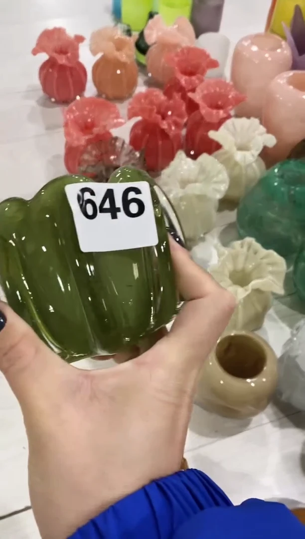 慕忆家手作琉璃花瓶646