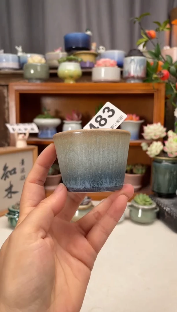 瓷片483知木小芳花盆