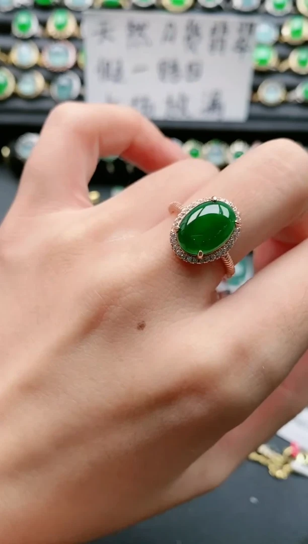 【闪购商品】翡翠戒指银S925镶嵌11111111