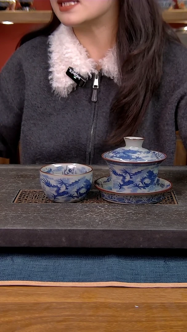 简装家用款2件套 老陶泥开片纹陶瓷茶具