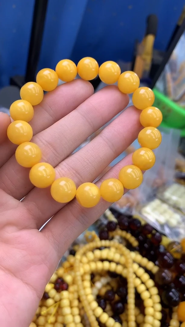 裸石蜜蜡未镶嵌手串