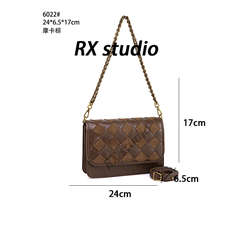 【南沙瑞熙】QYX-6022-摩卡棕-轻奢小众设计感时尚百搭女士包