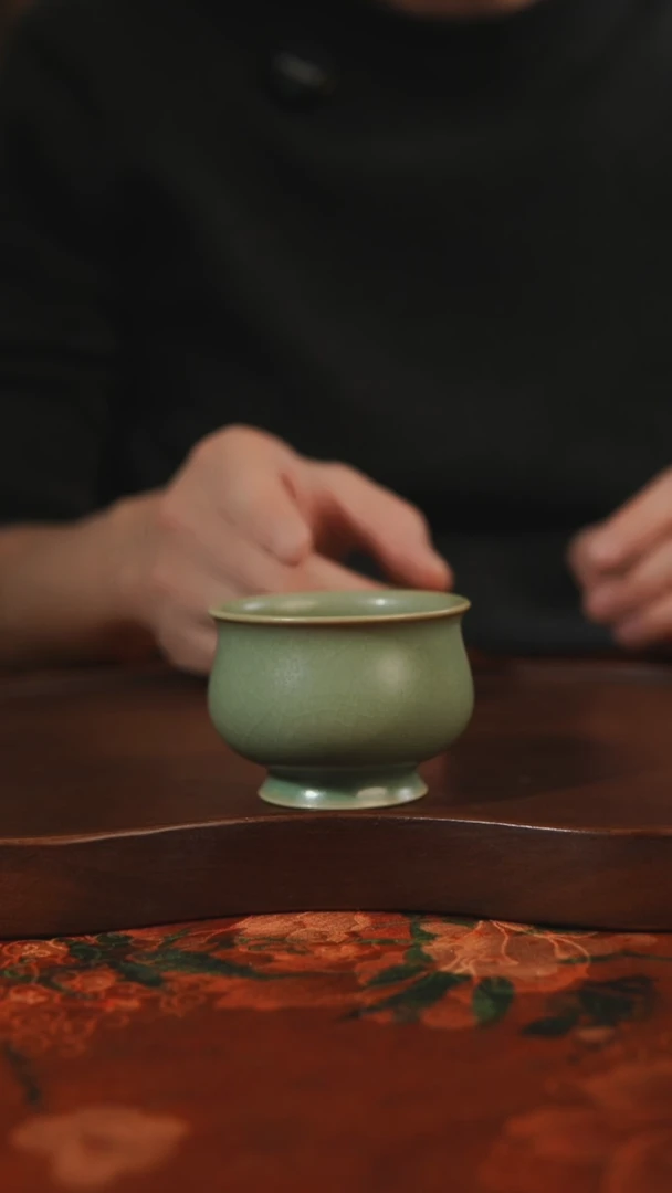 杯子瓷汝州原产地原矿仿古老釉q