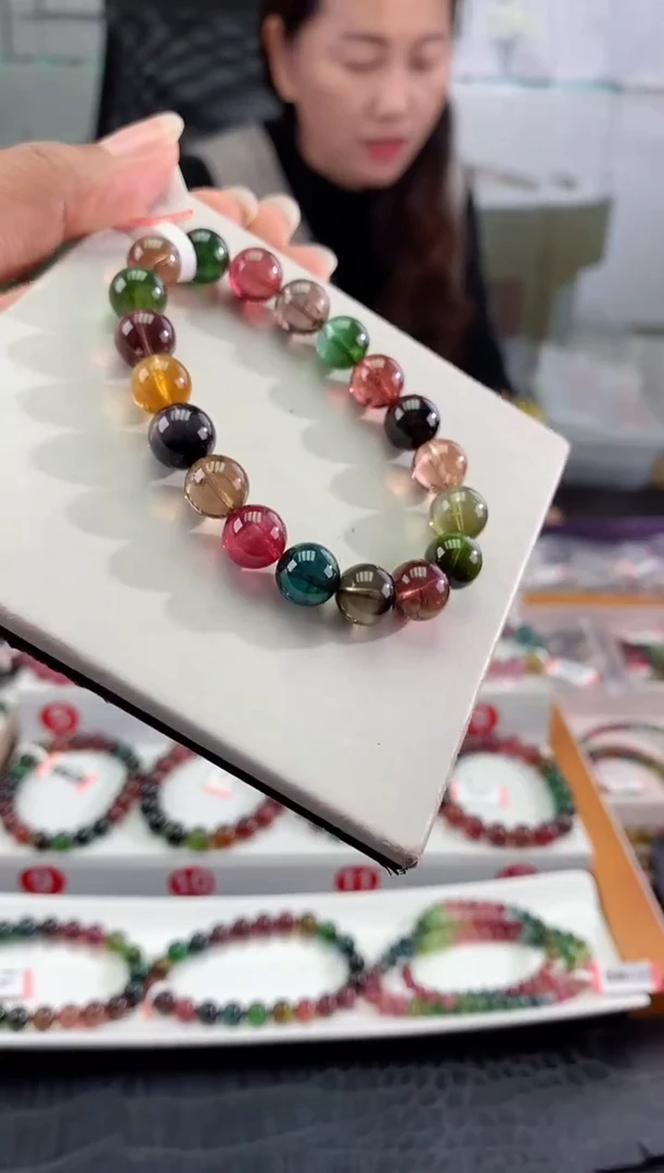 未镶嵌手串碧玺多样性发一条