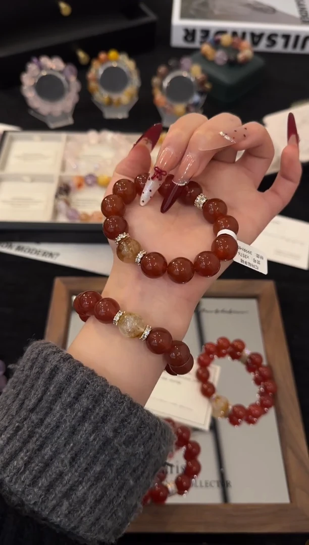 合金手链水晶平安顺遂x3576