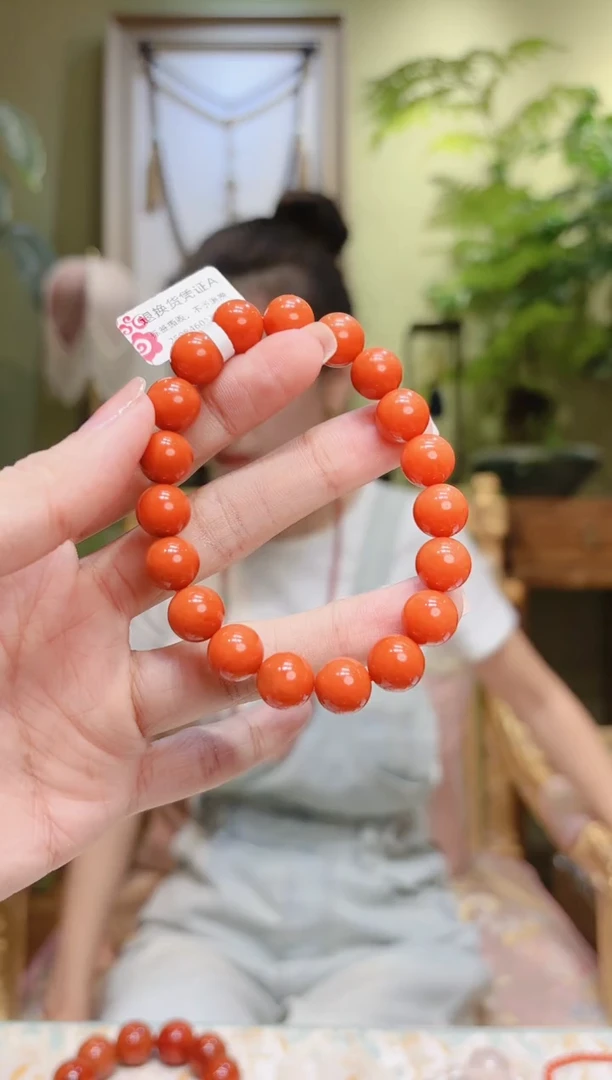 【闪购商品】南红玛瑙手串未镶嵌圆珠南红手串23/10.5