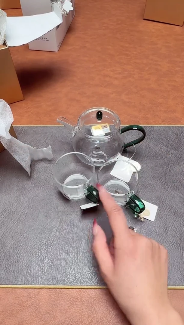 【闪购商品】禾器青云壶墨绿色+清尚杯墨绿