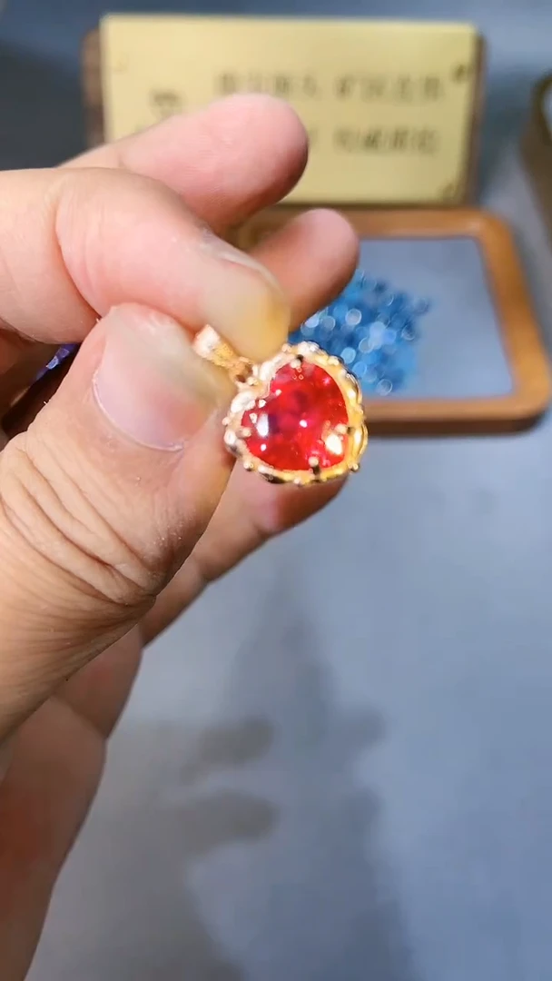 【闪购商品】红宝石颈饰银S925镶嵌354