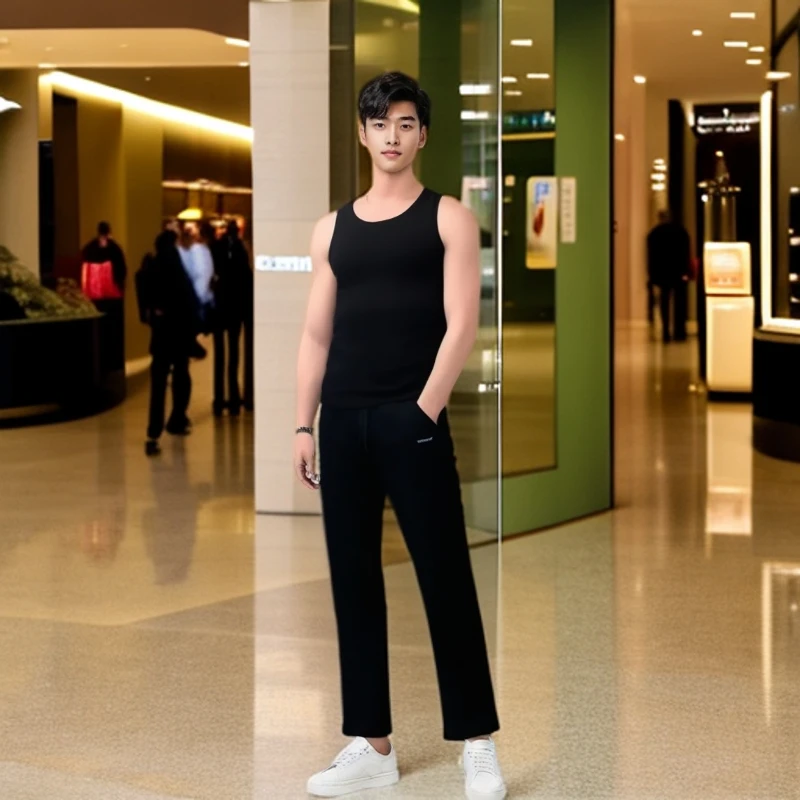 运动背心男速干高弹L螺纹紧身衣健身衣服篮球训练坎肩跑步T恤无袖