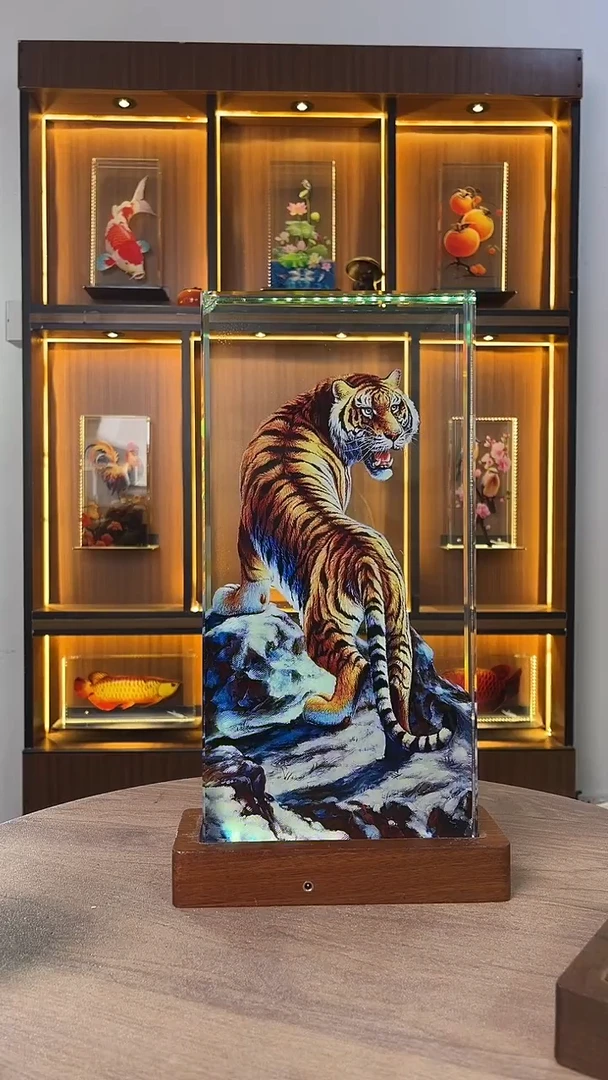 人造水晶磕碰瑕疵品30/15/4雪山虎+底座