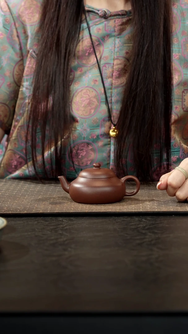 茶壶紫砂老紫泥君德壶120cc