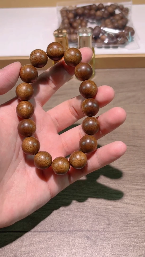 沉香手串越南芽庄玉化老料沉水黄奇楠14