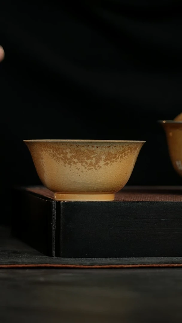 金丝楠木落灰撇口杯70ml