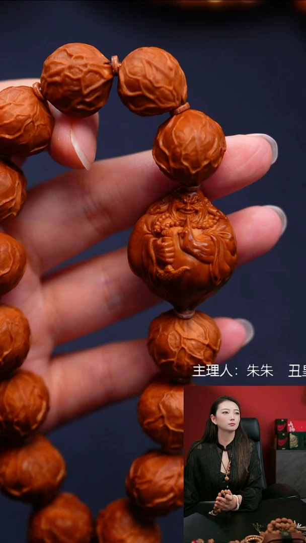 橄榄核手串/手链脉络搭配大金佛