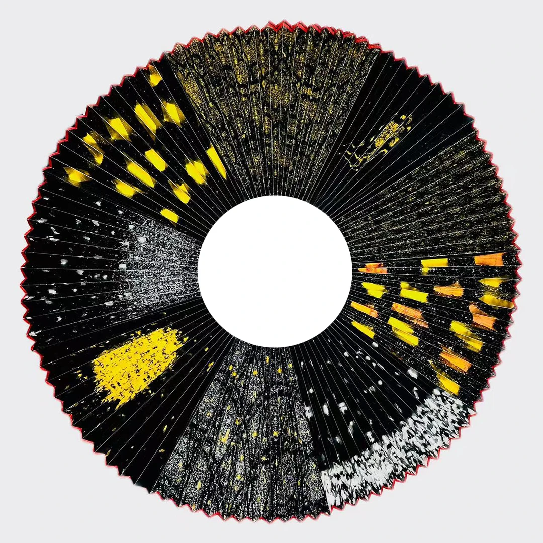 【金玉满堂】加硬超薄扇面（9.5寸、2.0排口、16方扇面到手需自己裁短）