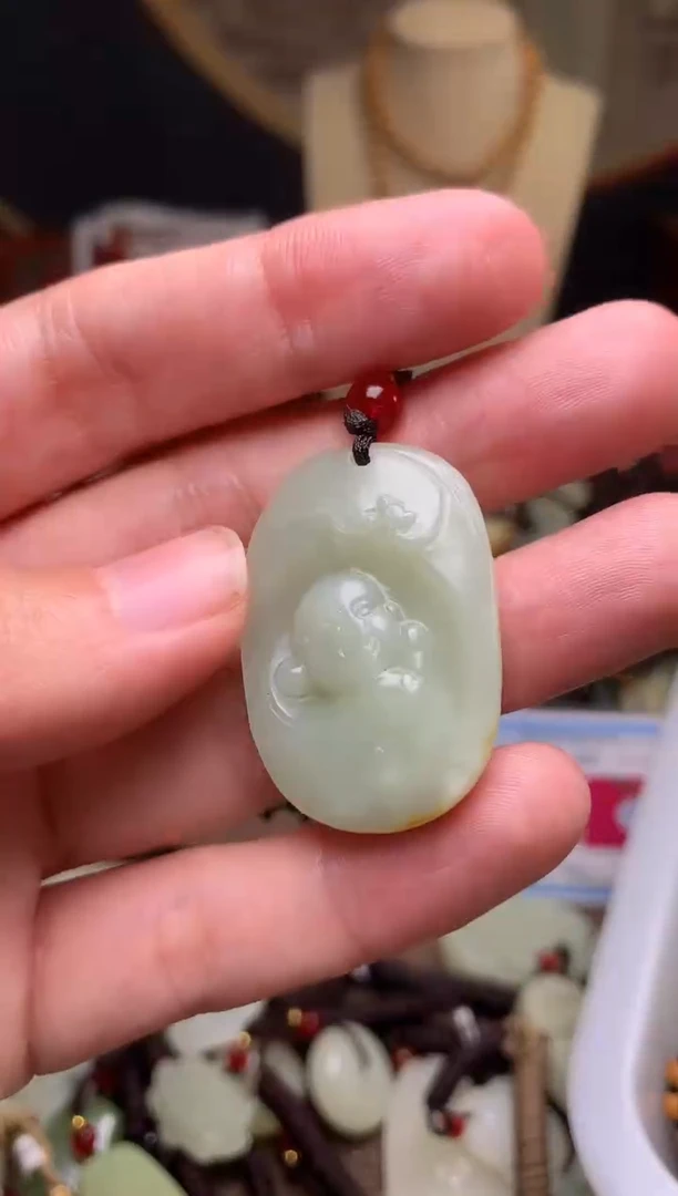 颈饰未镶嵌和田玉新疆料青海料清水和田玉吊坠