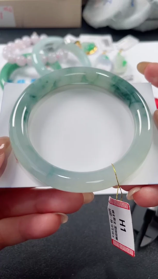 未镶嵌手镯翡翠基地发货H 3791  56+