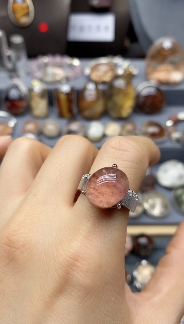 水晶珠宝半成品银S925镶嵌水晶水晶