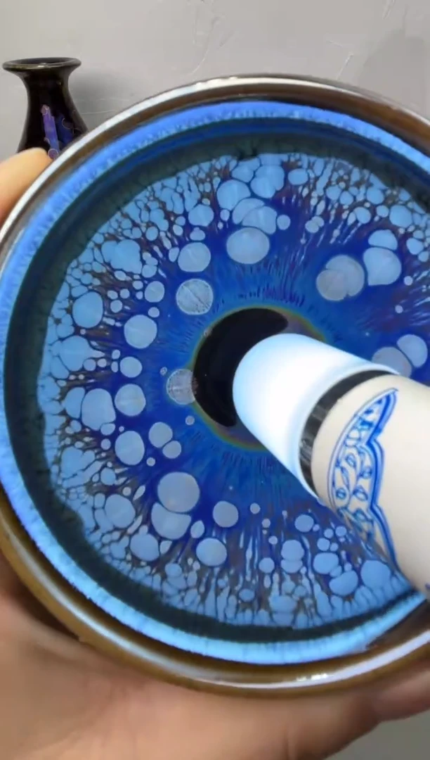 茶盏春申阁福利1只光影樽杯-瑕