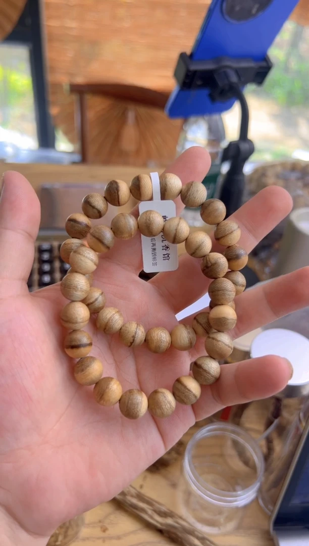 手串沉香海南天然野虎斑1.0圆珠单圈多样性发一