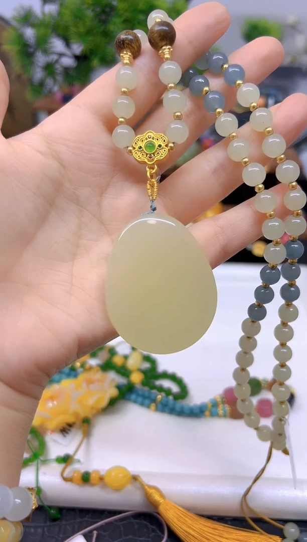 和田玉未镶嵌颈饰M729