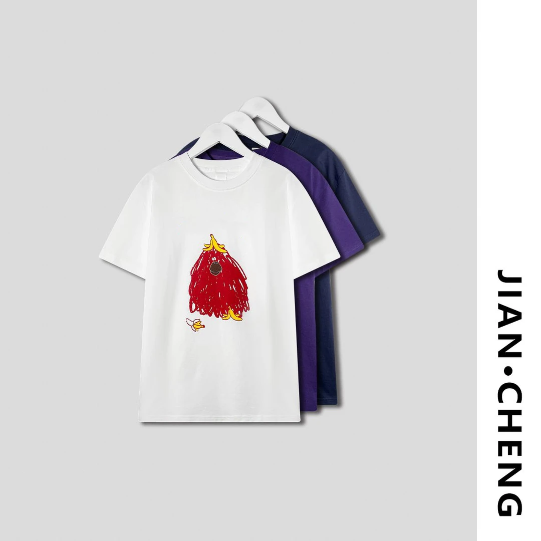 【简柽】卡通图案短袖D507-8020