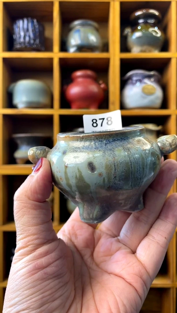 【闪购商品】陶878 内口5【喵喵团圆多肉盆】