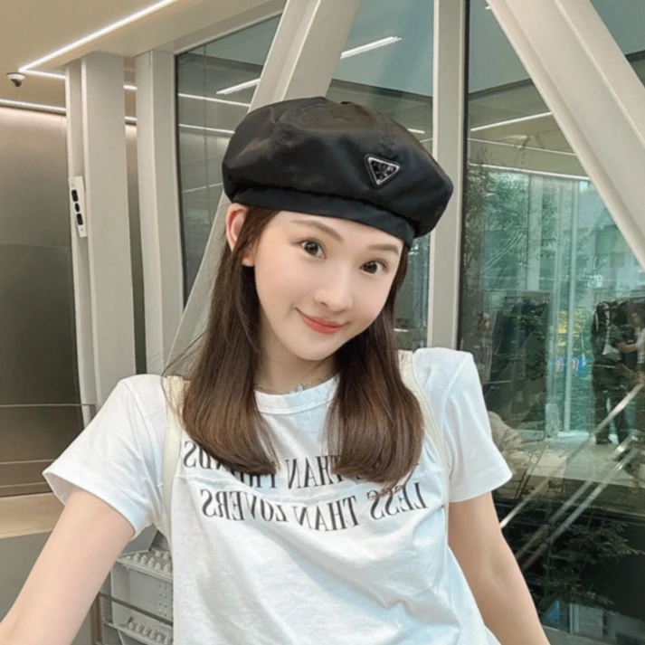 未使用 Prada/普拉达 汤/P225276403/普拉达 童帽 报童帽 M