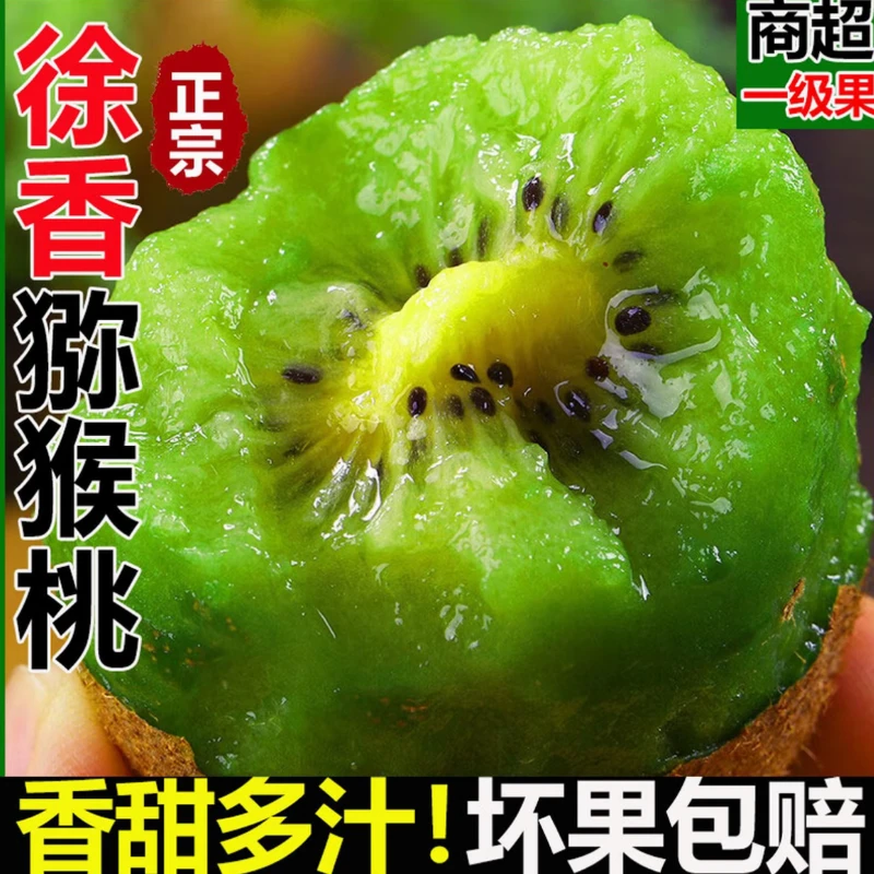 【陕西徐香猕猴桃】x绿心猕猴桃助农补贴头茬鲜果香甜可口坏果包赔