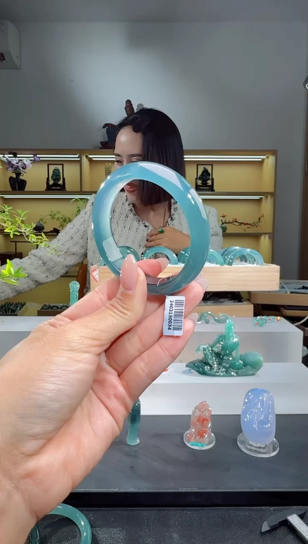 未镶嵌手镯翡翠53.9圈