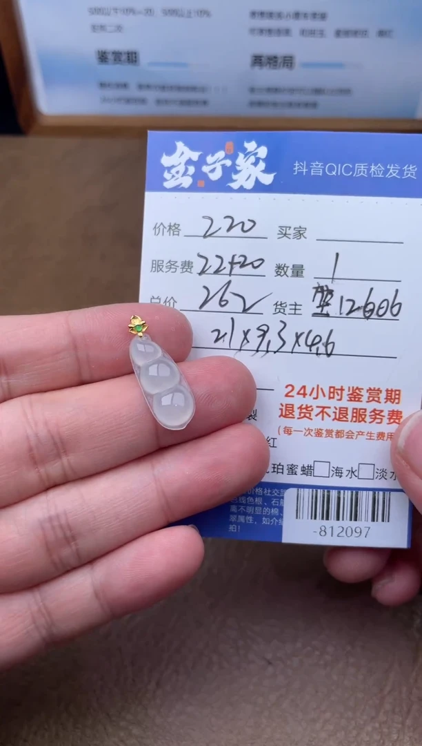 颈饰18K金镶嵌翡翠多人-812097