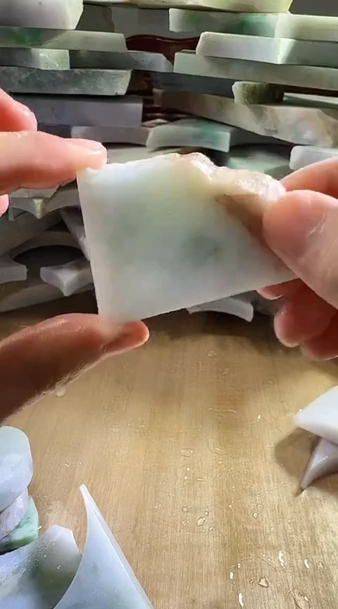 裸石翡翠缅甸翡翠A货花33