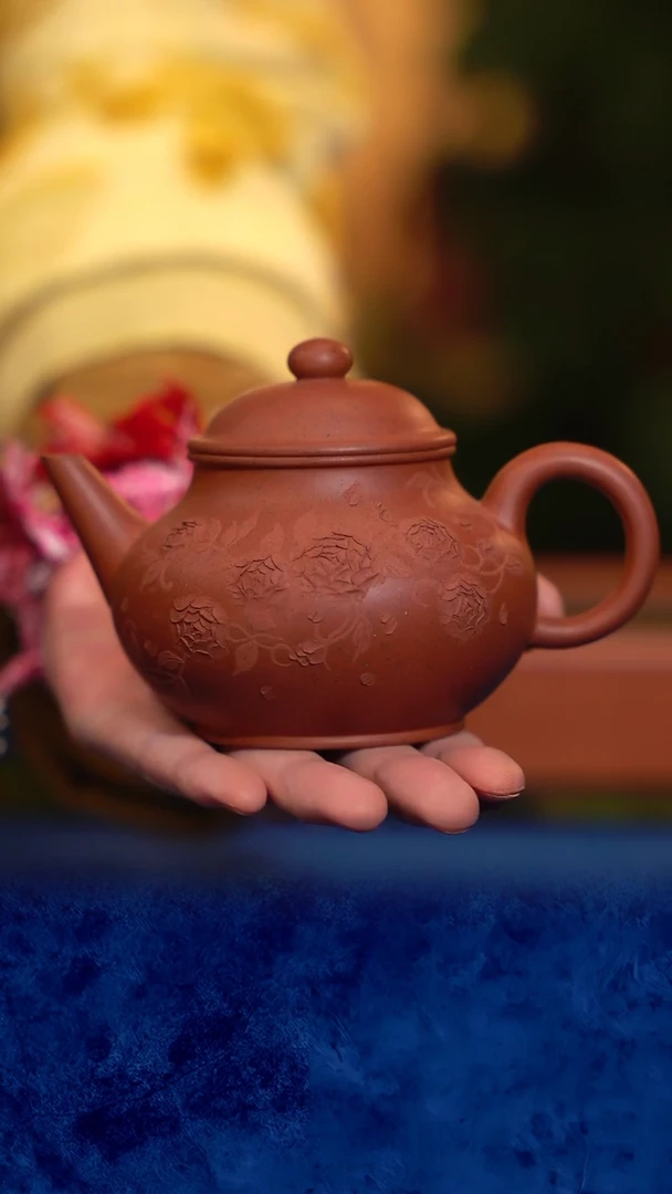 紫砂 宜兴紫砂 LJY   芭乐水平 红