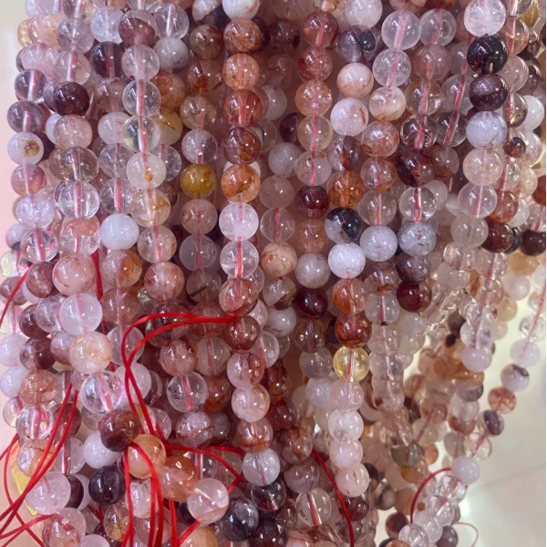 【爆品破价】天然红胶花水晶多圈手链多样性发一