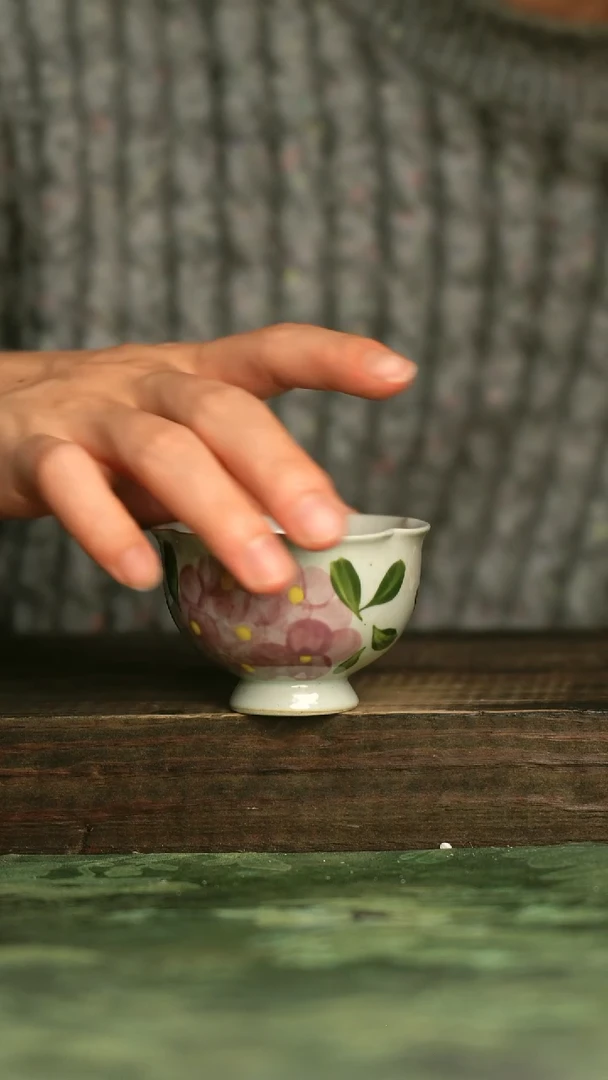 陶瓷青诗集手工手绘瓷器