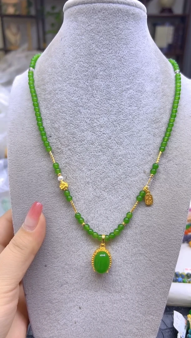 项链未镶嵌和田玉（碧玉）DIY款X700