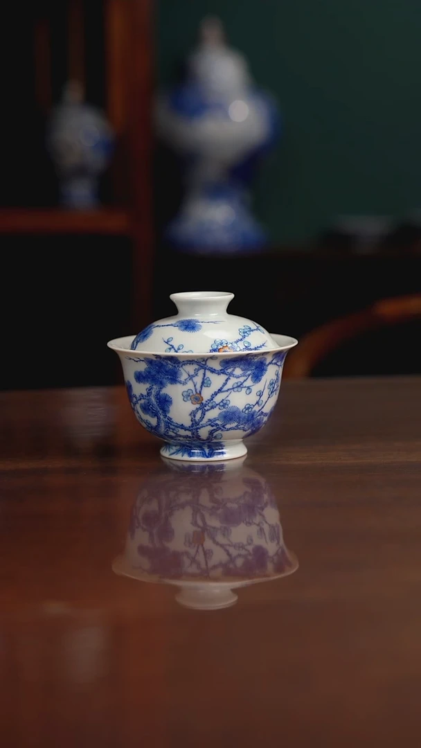 空山明月 新斗彩 松竹梅