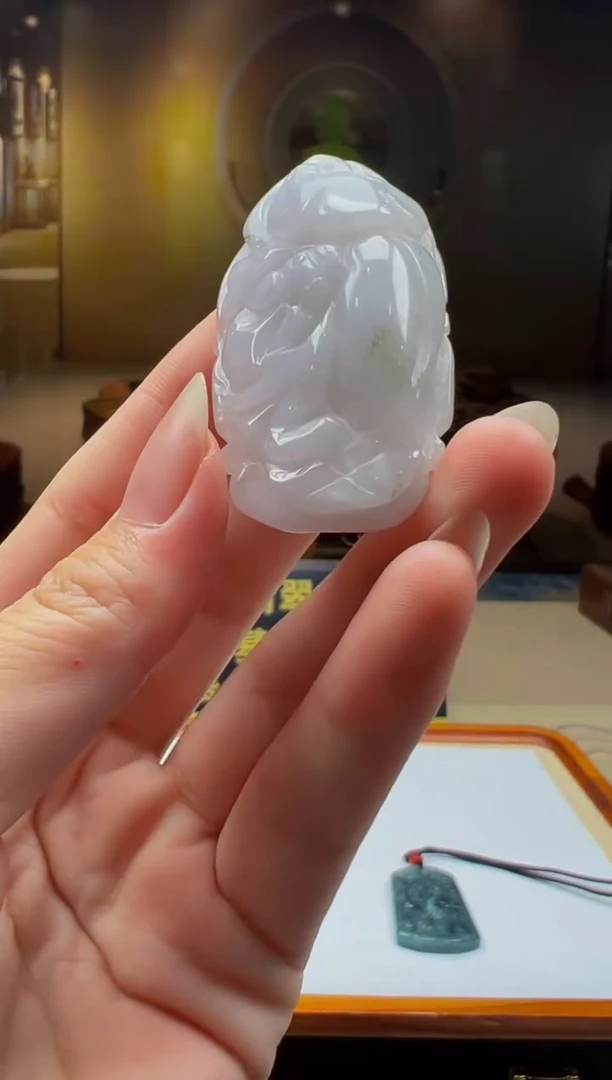 翡翠未镶嵌颈饰YY2025-8-7-5