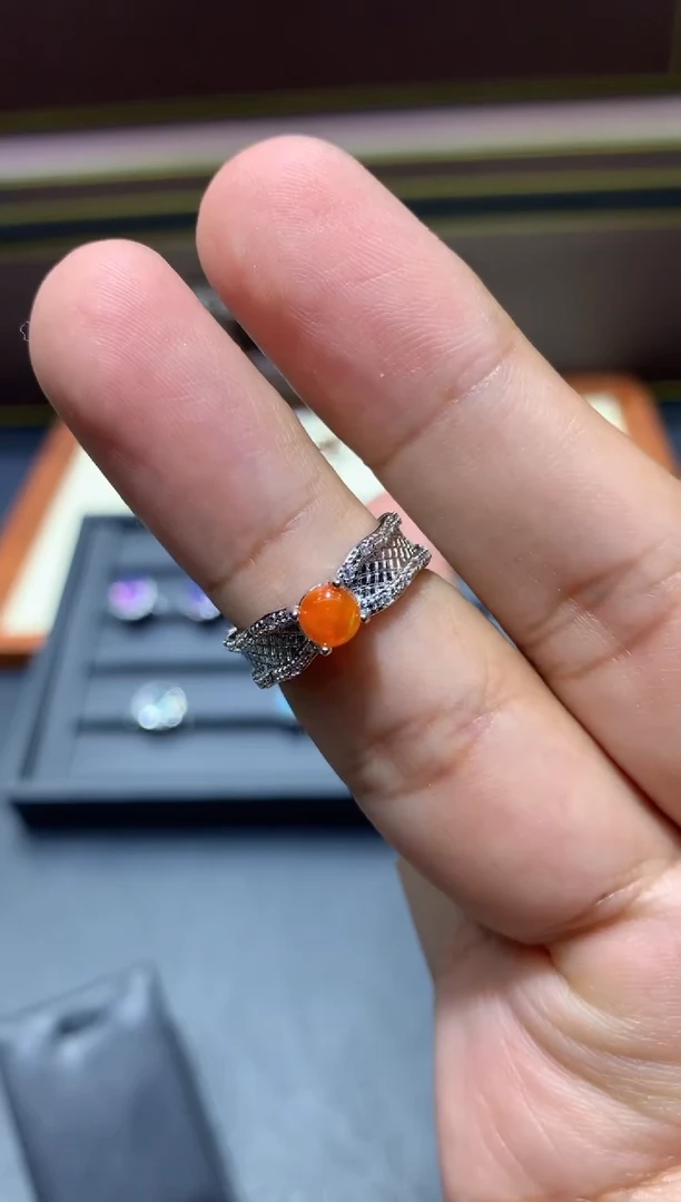 欧泊未镶嵌戒指P49【所见即所得】