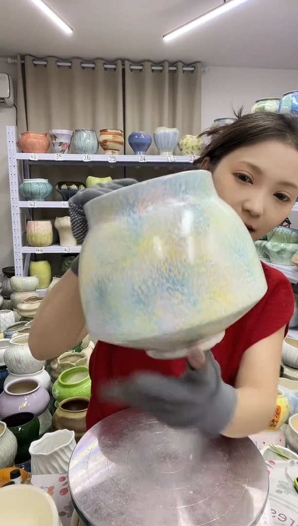 11.18陶瓷花盆直播链接高.  16.5    口 12.5