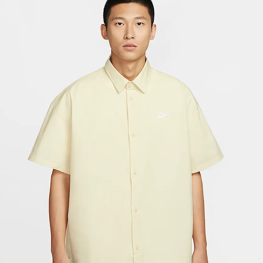 耐克/NIKE【NK】男款夏季时尚日系百搭短袖纽扣衬衫 HJ2027234