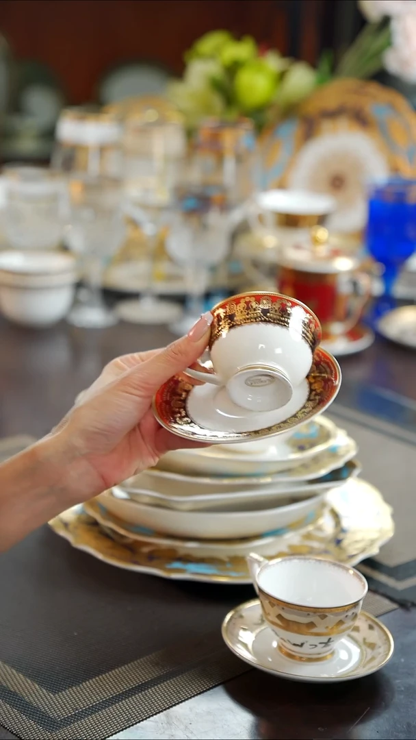 瓷片90毫升两杯两碟