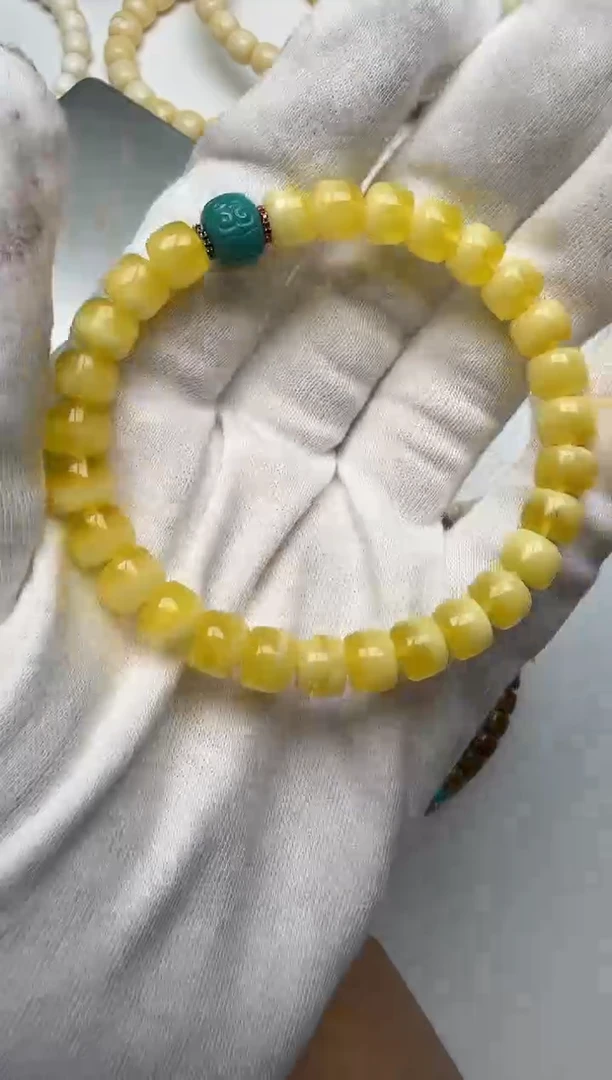 未镶嵌蜜蜡手串蜜蜡手串