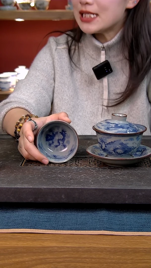 简装家用款2件套 老陶泥开片纹陶瓷茶具