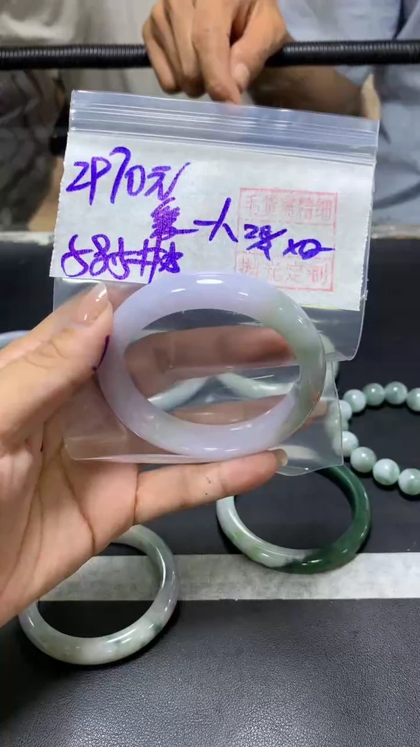 未镶嵌定制翡翠受***人+手镯58.5#2970元  毛货需抛光