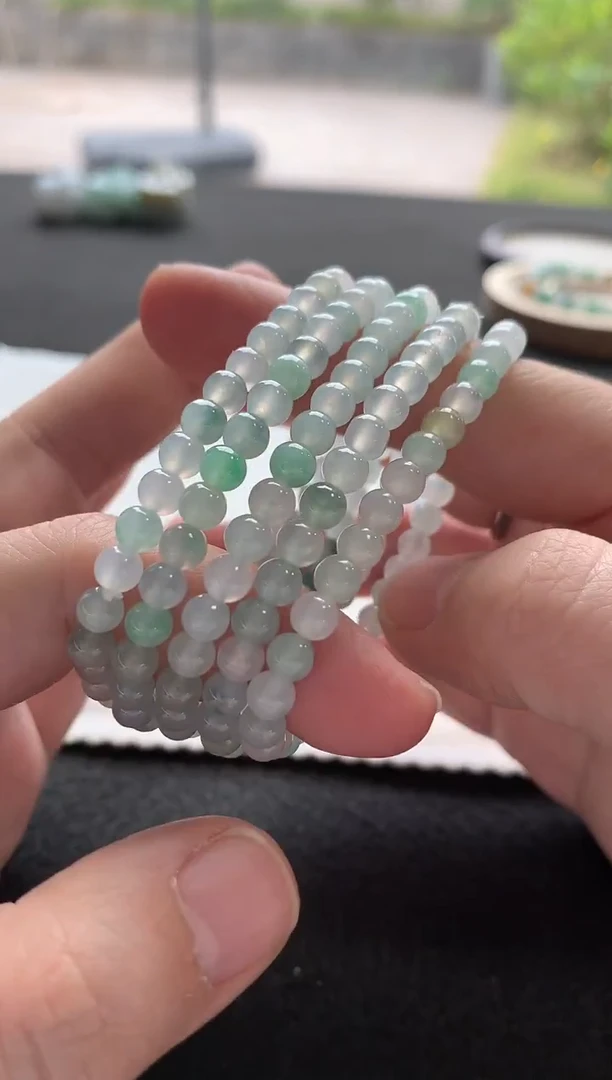 未镶嵌手串翡翠卡5mm翡翠手串F1661-248多样性发一