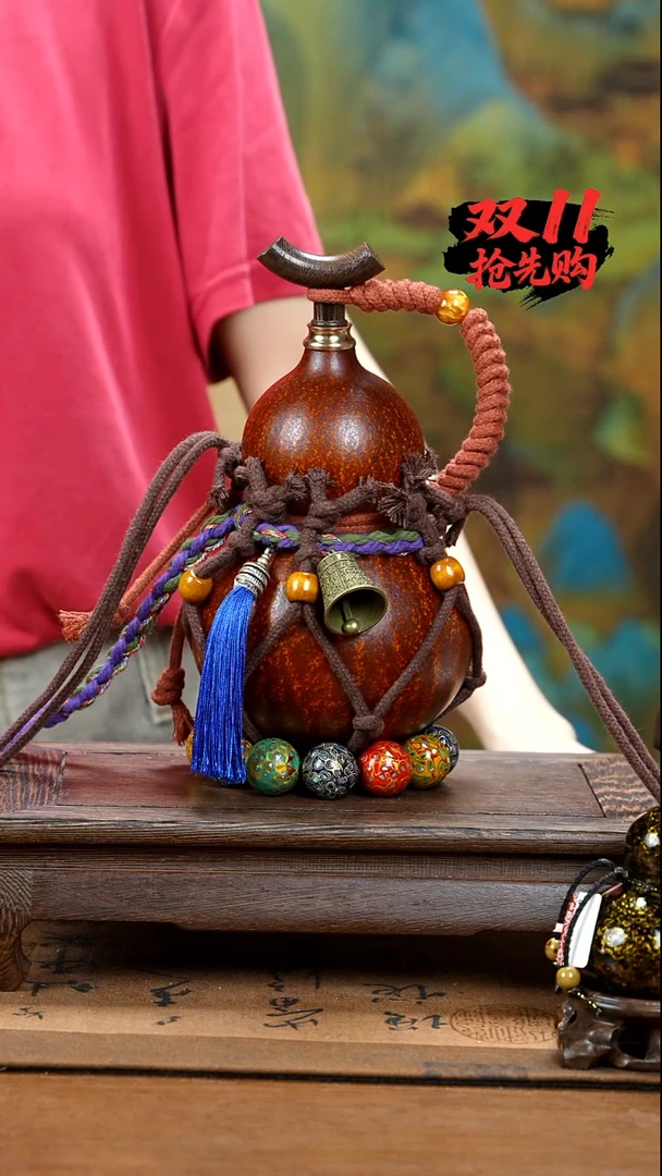 XS032网兜款酒葫芦不包手串及旋转底座-