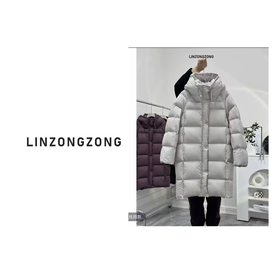 2026新款奢品泡芙长款C羽绒服女士定制时尚经典冬季长款羽绒服