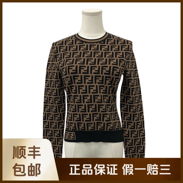 妃鱼/芬迪/粘胶纤维/毛衣/95新/沐九18