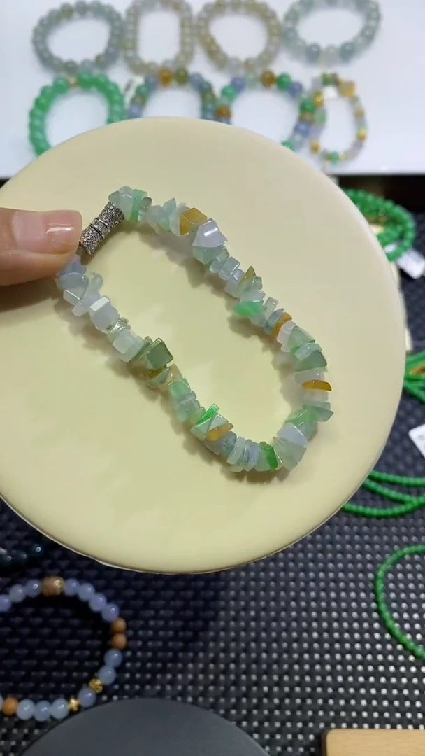 翡翠散珠碎碎手串福利款